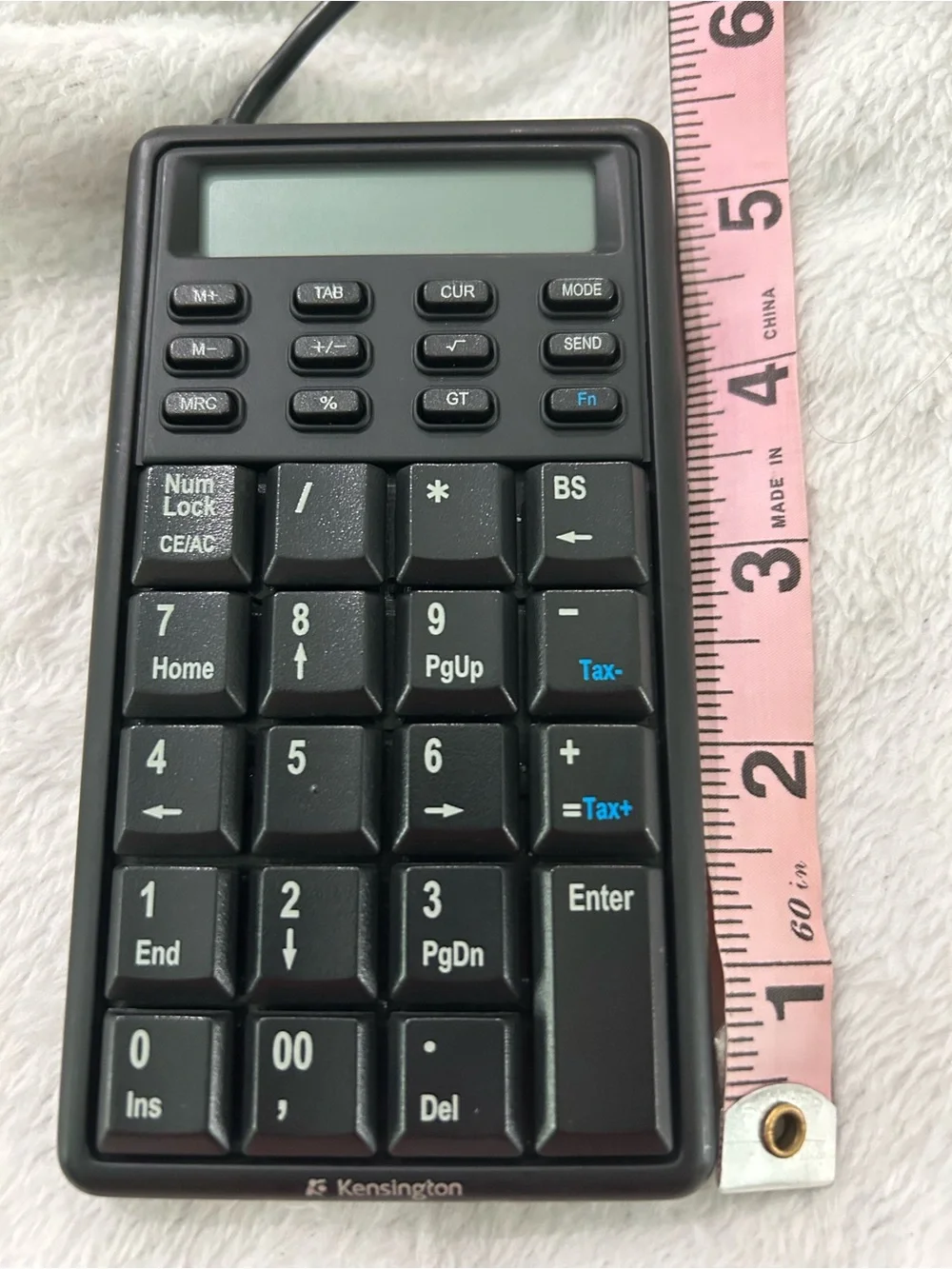 Kensington Notebook Keypad/Calculator w 2 USB Ports Hub K72274 Keyboard LCD